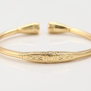 18k Fashion Egyptian Hieroglyph Bangle Cuff New